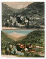 AULUS-LES-BAINS (09 - Vue Générale Sur Les Etablissements (les 2 Versions, Couleur Et Noir Et Blanc) - Autres & Non Classés