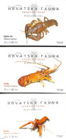Croatia 2007 Crabs 3 Booklets, Mint NH, Nature - Shells & Crustaceans - Stamp Booklets - Crabs And Lobsters - Maritiem Leven