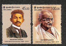 Sri Lanka (Ceylon) 2019 M. Gandhi 2v, Mint NH, History - Gandhi - Mahatma Gandhi
