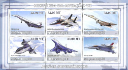 Mozambique 2009 Aviation History 6v M/s, Mint NH, Transport - Concorde - Aircraft & Aviation - Concorde