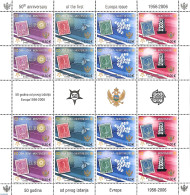 Montenegro 2006 50 Years Europa Stamps M/s, Mint NH, History - Nature - Europa Hang-on Issues - Insects - Stamps On St.. - Idee Europee