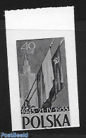 Poland 1955 Blackprint Imperforated., Mint NH, History - Peace - Ungebraucht