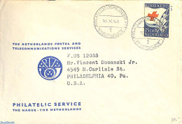 Netherlands 1953 NVPH No. 611 On Cover, Postal History, Health - Red Cross - Storia Postale