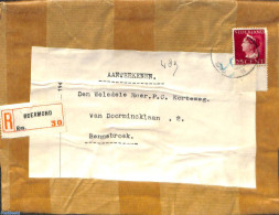 Netherlands 1946 NVPH No. 341 On Piece Of Package, Enkelfrankering, Postal History - Cartas & Documentos