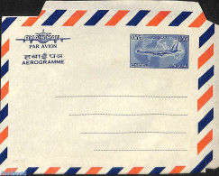 India 1964 Aerogramme 0.55, Unused Postal Stationary, Transport - Aircraft & Aviation - Lettres & Documents