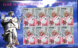 Ghana 2007 Pope Benedict XVI M/s, Mint NH, Religion - Pope - Religion - Papes