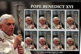 Saint Vincent & The Grenadines 2007 Pope Benedict XVI M/s, Mint NH, Religion - Pope - Religion - Popes