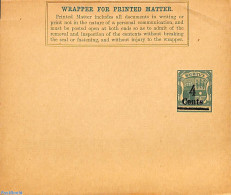 Mauritius 1898 Wrapper 4 Cents (6mm) On 3c., Unused Postal Stationary, Transport - Ships And Boats - Ships