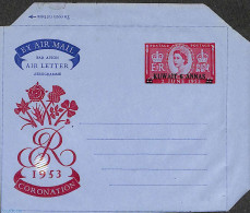Kuwait 1953 Aerogramme 6a, Coronation, Unused Postal Stationary, History - Kings & Queens (Royalty) - Koniklijke Families