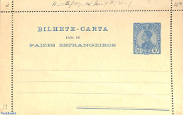 Portugal 1910 Letter Card 50r, Line Perf., Unused Postal Stationary - Briefe U. Dokumente