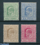 Bahamas 1906 Definitives 4v, WM Multiple Crown, Unused (hinged) - Other & Unclassified