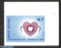 Belgium 1980 Heart Week 1v, Imperforated, Mint NH, Health - Health - Ungebraucht