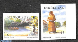 Belgium 1996 Tourism 2v, Imperforated, Mint NH, History - Various - Geology - Tourism - Unused Stamps