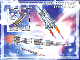 Mozambique 2009 Space History S/s, Mint NH, Transport - Space Exploration - Mosambik
