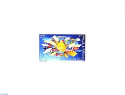 Wallis & Futuna 1989 World Postal Day 1v, Epreuve De Luxe, Mint NH, Post - Stamps On Stamps - U.P.U. - Poste