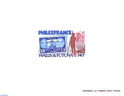 Wallis & Futuna 1982 Philexfrance 1v, Epreuve De Luxe, Mint NH, Transport - Philately - Stamps On Stamps - Ships And B.. - Briefmarken Auf Briefmarken