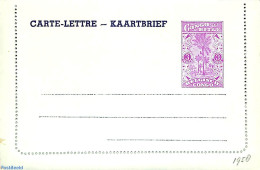 Congo Belgium 1958 Card Letter 3f, Unused Postal Stationary, Nature - Trees & Forests - Rotary, Lions Club