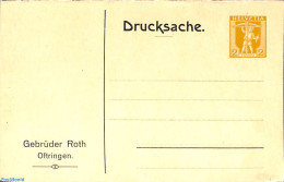 Switzerland 1907 Reply Paid Postcard 2/5c, Gebr. Roth, Unused Postal Stationary - Covers & Documents