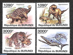 Burundi 2011 Prehistoric Animals, Mint NH - Autres & Non Classés