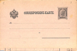 Austria 1896 Tax Correspondence Card 2kr, Unused Postal Stationary - Brieven En Documenten
