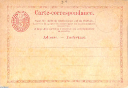 Switzerland 1873 Postcard 5c, Unused Postal Stationary - Storia Postale
