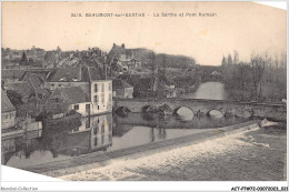 ACTP7-72-0608 - BEAUMONT-SUR-SARTHE - La Sarthe Et Pont Romain - Beaumont Sur Sarthe