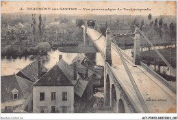 ACTP7-72-0601 - BEAUMONT-SUR-SARTHE - Vue Panoramique Du Pont Suspendu - Beaumont Sur Sarthe