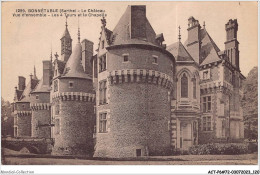 ACTP6-72-0555 - BONNETABLE - Le Château - Vue D'ensemble - Les 4 Tours Et La Chapelle - Bonnetable