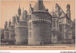 ACTP6-72-0499 - BONNETABLE - Le Château - Vue D'ensemble - Les 4 Tours Et La Chapelle - Bonnetable