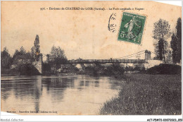 ACTP5-72-0412 - CHATEAU-DU-LOIR - Pont Suspendu à Nogent - Chateau Du Loir