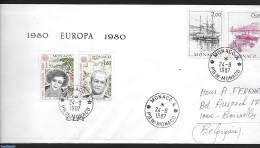 Monaco 1980 Europe, Special S/s, Postal History, History - Europa (cept) - Brieven En Documenten