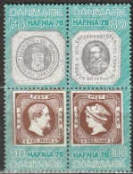 Dänemark 1975 Mi-Nr.580 - 583 Aus Block1 HAFNIA 76 Kopenhagen( B 2835) - Unused Stamps