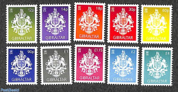 Gibraltar 2020 Definitives, Coat Of Arms 10v, Mint NH, History - Coat Of Arms - Gibilterra