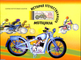 Russia 1999 Motorcycles Booklet, Mint NH, Transport - Stamp Booklets - Motorcycles - Sin Clasificación