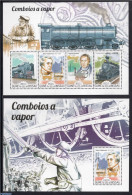 Guinea Bissau 2015 Railways 2 S/s, Mint NH, Transport - Railways - Trains