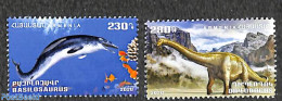 Armenia 2020 Prehistoric Animals 2v, Mint NH, Nature - Fish - Prehistoric Animals - Fishes