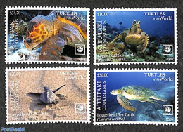 Aitutaki 2020 Turtles 4v, Mint NH, Nature - Turtles - Aitutaki