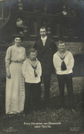 Denmark, Prince Christian With Family (1910s) RPPC Postcard - Dinamarca