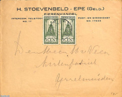 Netherlands 1923 Letter With Jubilee Stamps, Perf 11:12, Postal History - Storia Postale