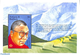 Antigua & Barbuda 1995 Dalai Lama S/s, Mint NH, History - Sport - Nobel Prize Winners - Mountains & Mountain Climbing - Nobel Prize Laureates