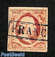 Netherlands 1852 10c, Plate VIII, Used Or CTO - Gebraucht