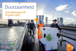 Netherlands 2021 Sustainability, Presentation Pack 630, Mint NH, Nature - Various - Environment - Maps - Postzegelboekjes En Roltandingzegels