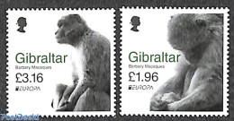 Gibraltar 2021 Europa, Endangered Animals 2v, Mint NH, History - Nature - Europa (cept) - Animals (others & Mixed) - M.. - Gibraltar