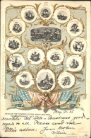 41327086 Newark_New_Jersey Seals Of The Thirteen States Which Declared The Indep - Altri & Non Classificati