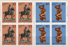 Liechtenstein MNH Set In Blocks Of 4 Stamps - 1974