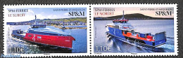 Saint Pierre And Miquelon 2021 Ferry Boats 2v [:], Mint NH, Transport - Ships And Boats - Bateaux