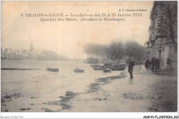 ADWP1-71-0007 - CHALON-S-SAONE - Inondations Des 24-25 Janvier 1910  - Quartier Ste-marie - Pendant La Bourasque   - Chalon Sur Saone