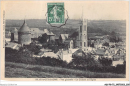 ADCP8-72-0806 - SILLE-LE-GUILLAUME - Vue Générale - Le Château Et L'église  - Sille Le Guillaume