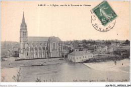 ADCP8-72-0752 - SABLE - L'église - Vue De La Terrasse Du Château  - Sable Sur Sarthe