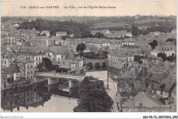 ADCP8-72-0730 - SABLE-SUR-SARTHE - La Ville - Vue De L'église Notre-dame  - Sable Sur Sarthe